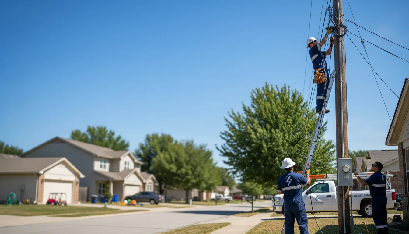 Residential electrician providing installation services in Bingham, ME